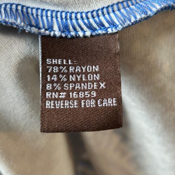 J.McLaughlin Catalina Cloth Sheath Dress Blue Geometric Print Size Small - Picture 6 of 8